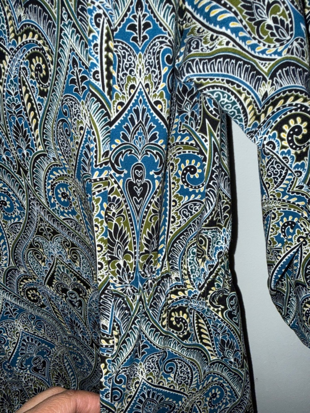 J. Jill Blue Paisley Midi Dress - Picture 5 of 6